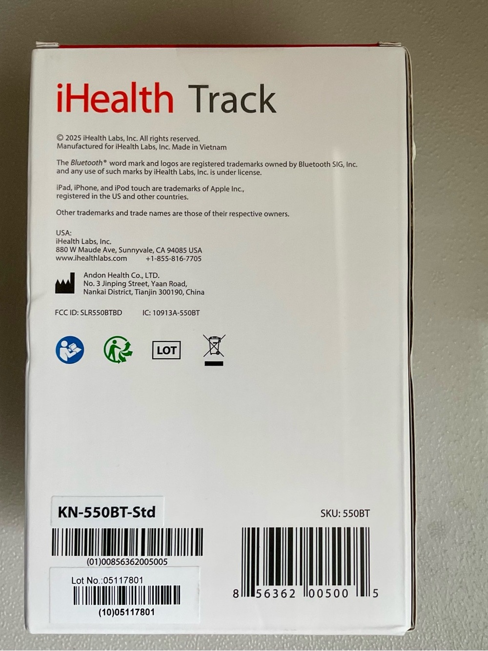 NIB iHealth Track Connected Blood Pressure Monitor - Picture 3 of 6